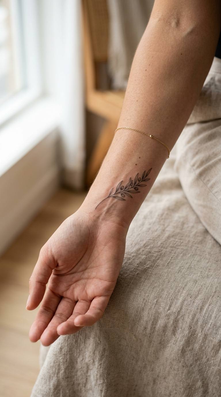 21 Olive Branch Arm Wrap Tattoos With Creative Placement Ideas