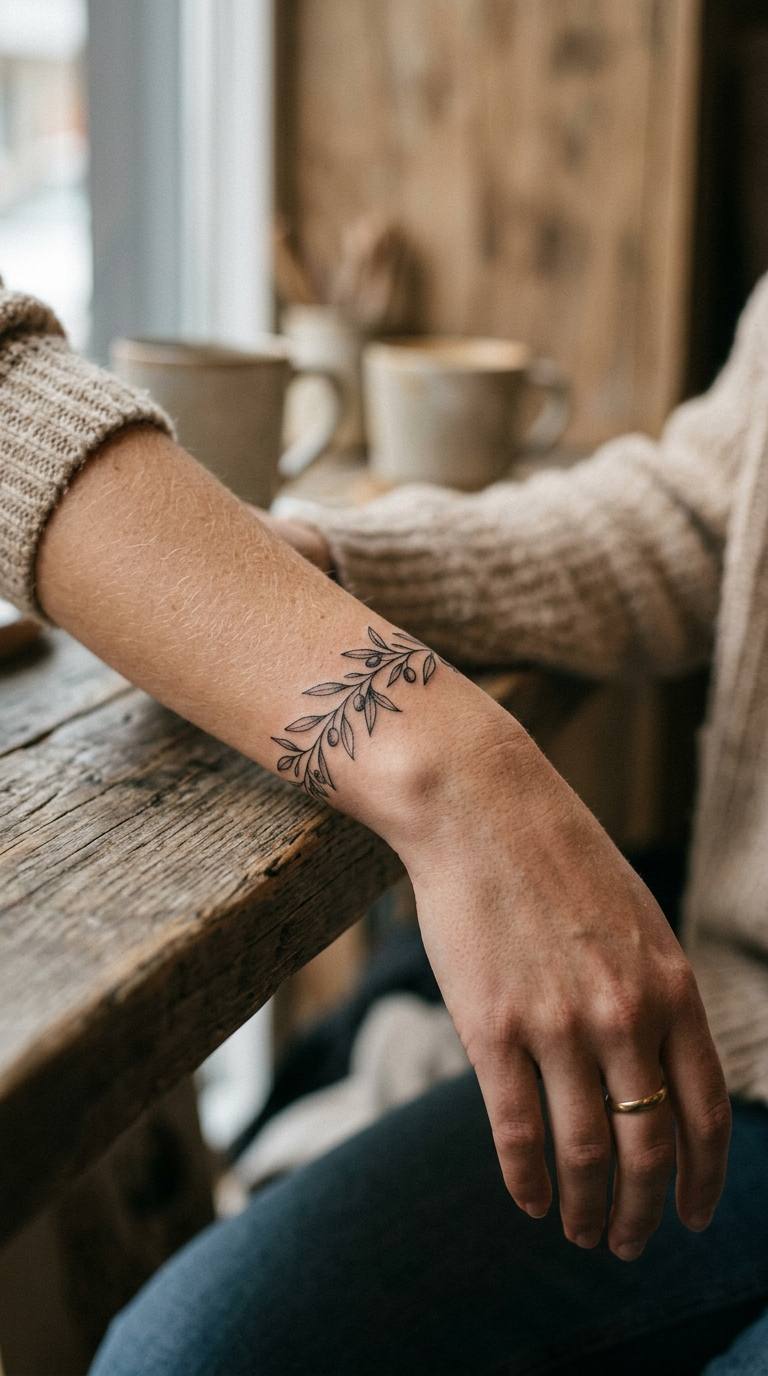 Inner Arm Whisper Wrap tattoo idea for women