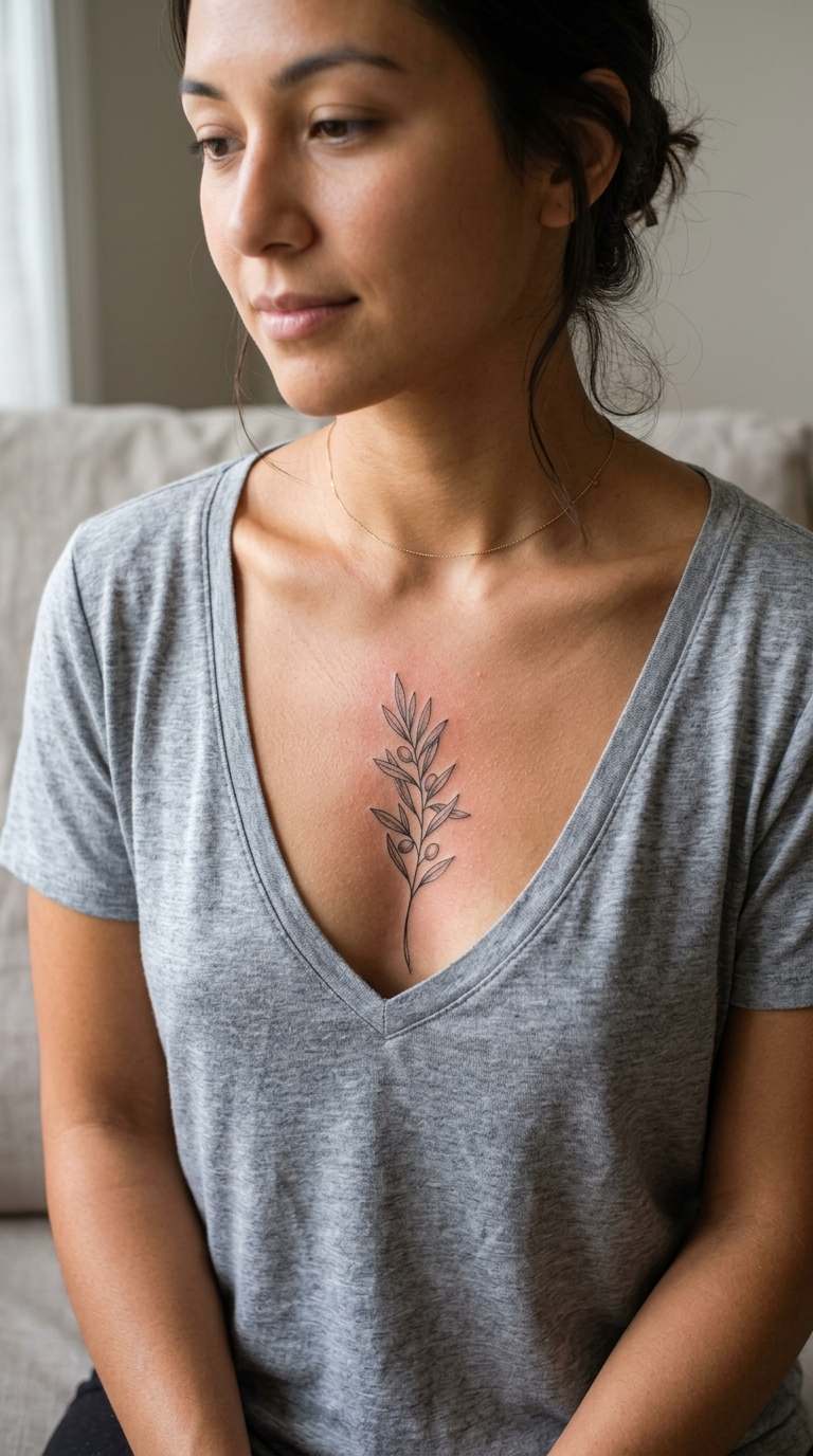 Wrap with Olive Clusters tattoo idea for women