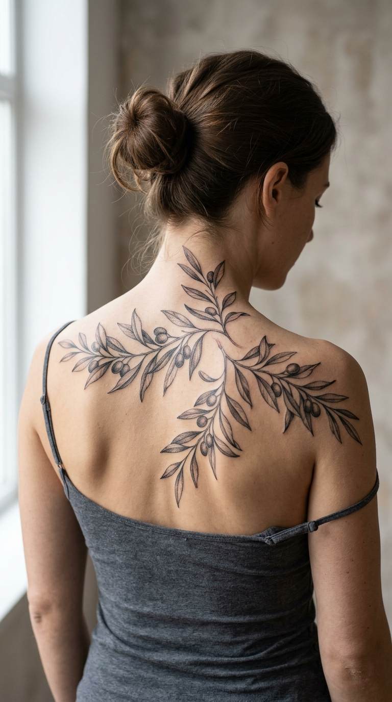 Simple Heart with Halo tattoo idea for women