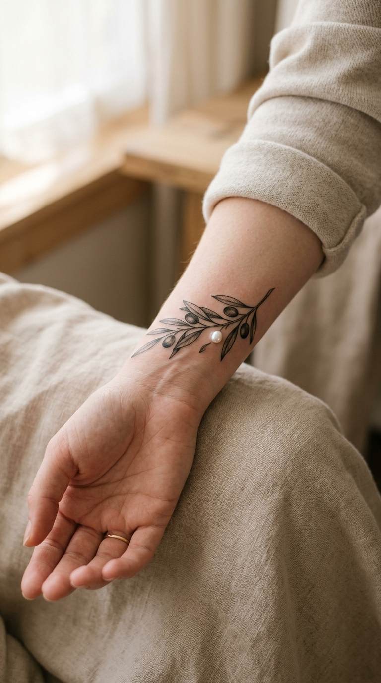 Plain Flaming Heart tattoo idea for women