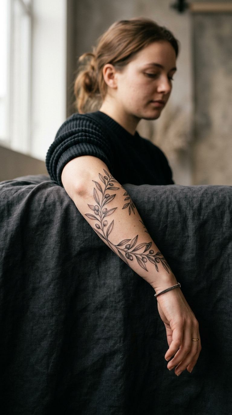 Victorian Chandelier tattoo idea for women