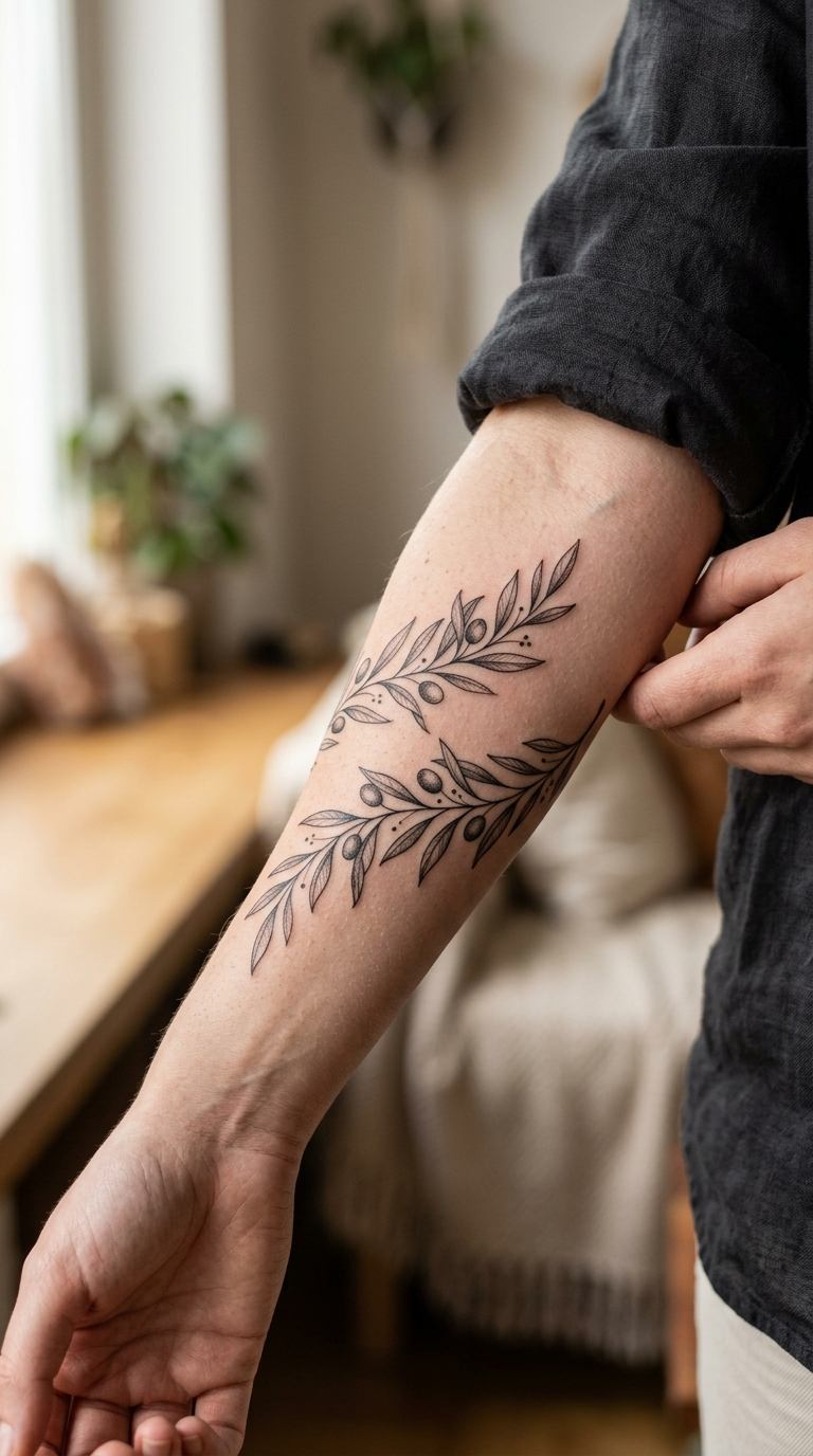 Moth and Dagger tattoo idea for women