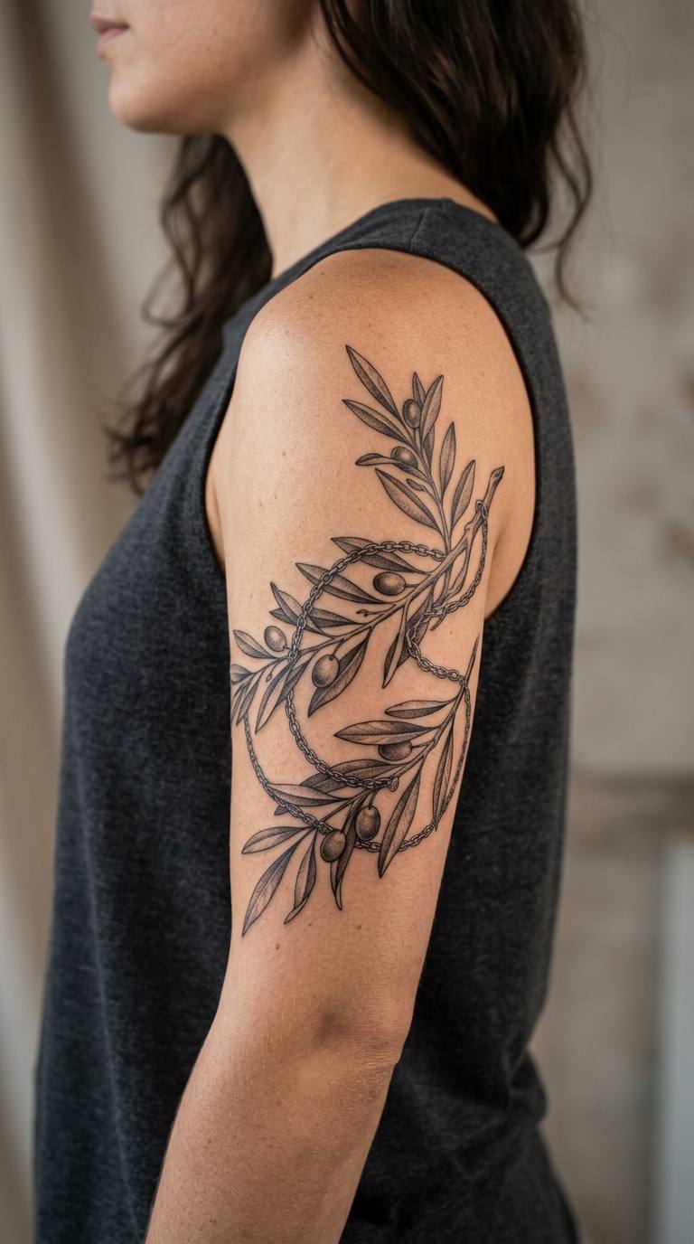 Serpent Coil tattoo idea for women