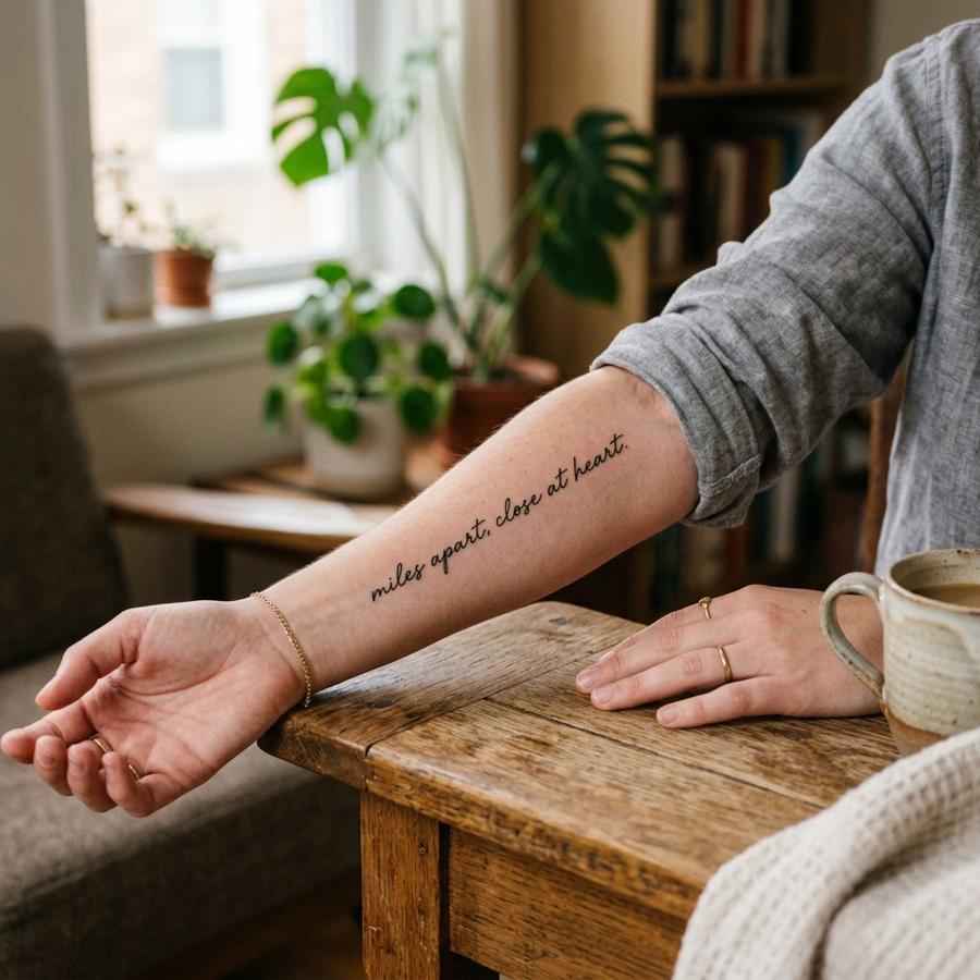 Miles Motto tattoo idea for women