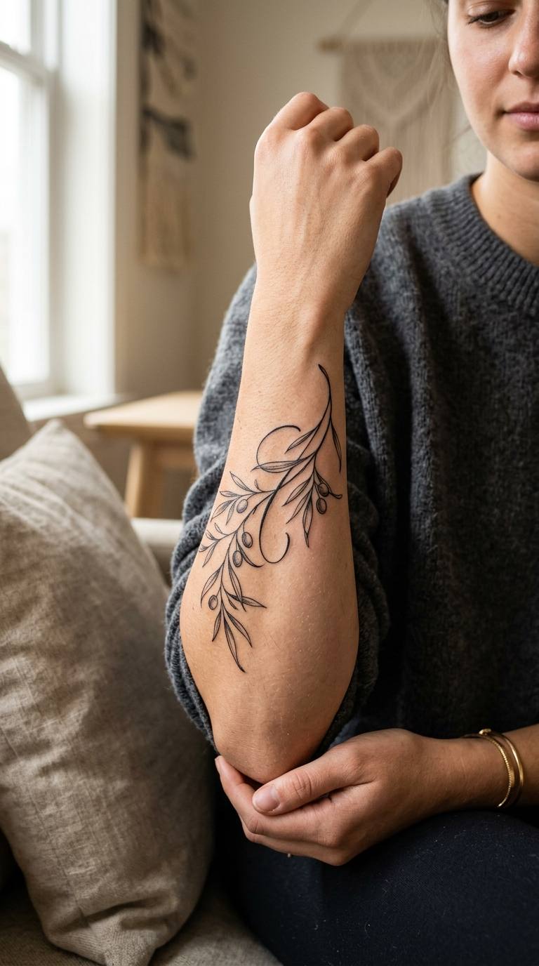 Mending Branch tattoo idea for women