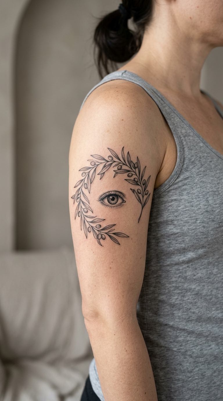 Branch in Gentle Light tattoo idea for women