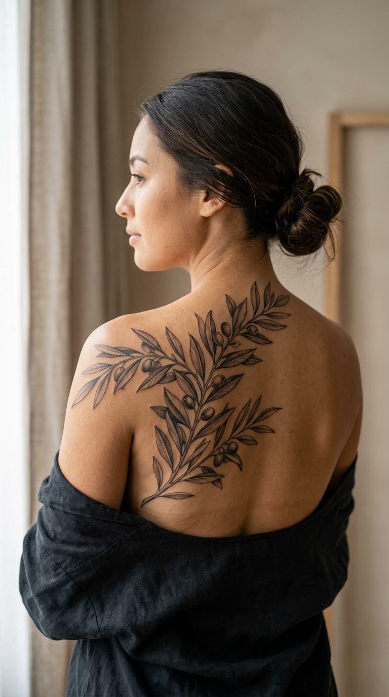 Branch with Roots tattoo idea for women