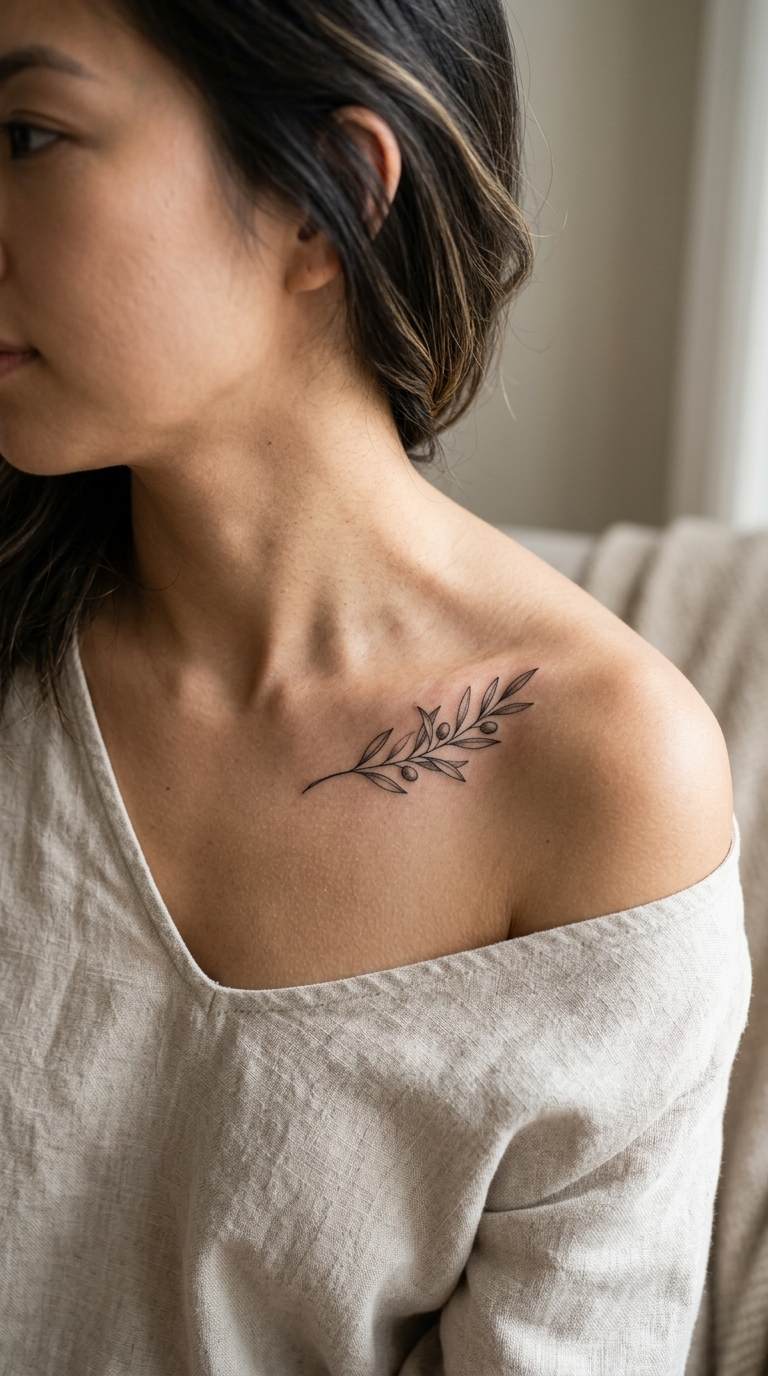 Infinity Branch tattoo idea for women