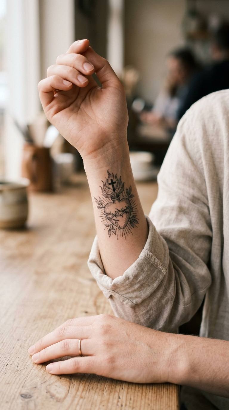 The Cross Atop tattoo idea for women