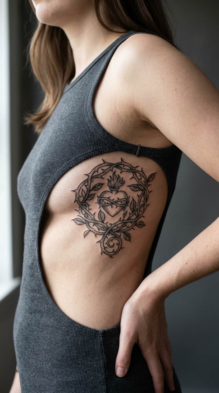 Thorn and Vine Wrap tattoo idea for women