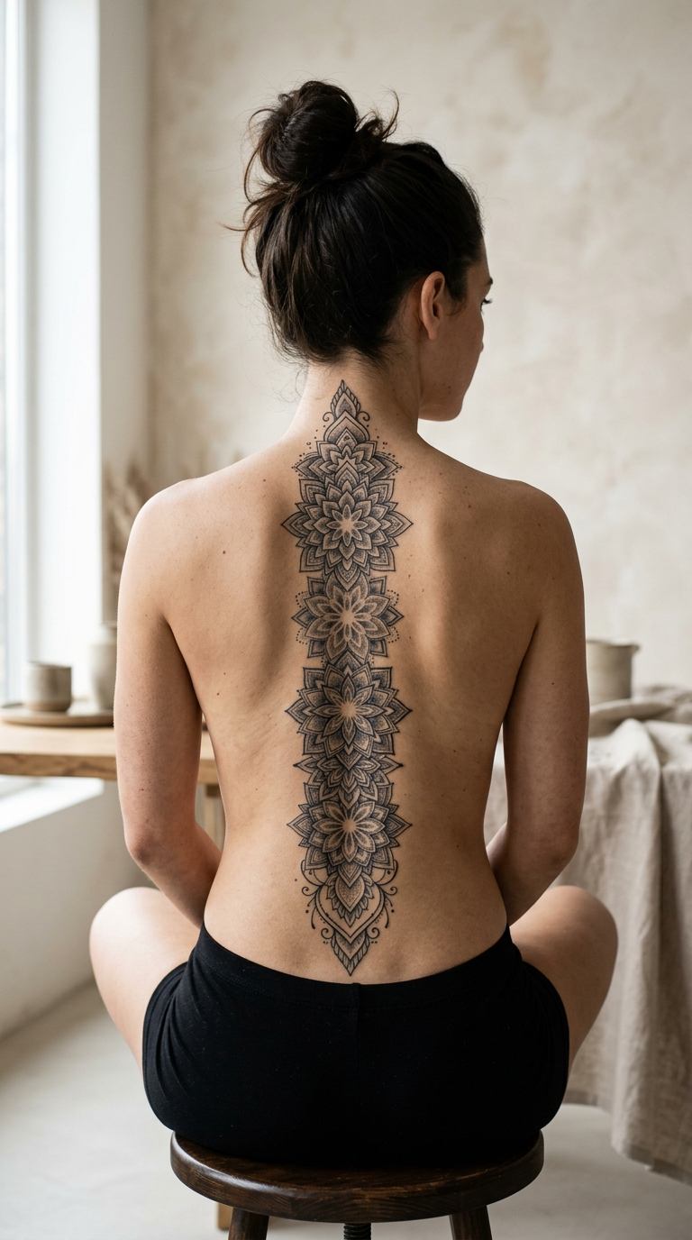 Feather Falling tattoo idea for women