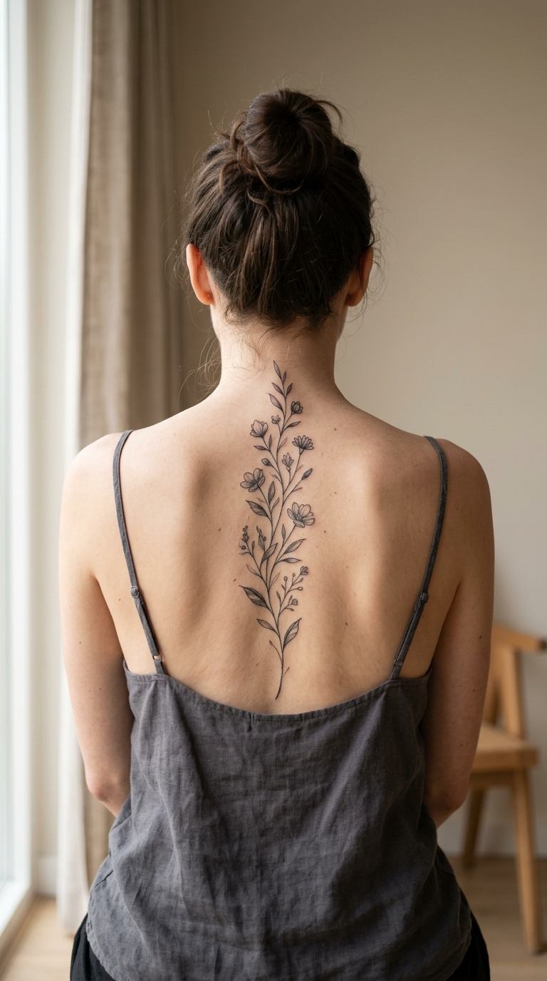 Star Trail tattoo idea for women