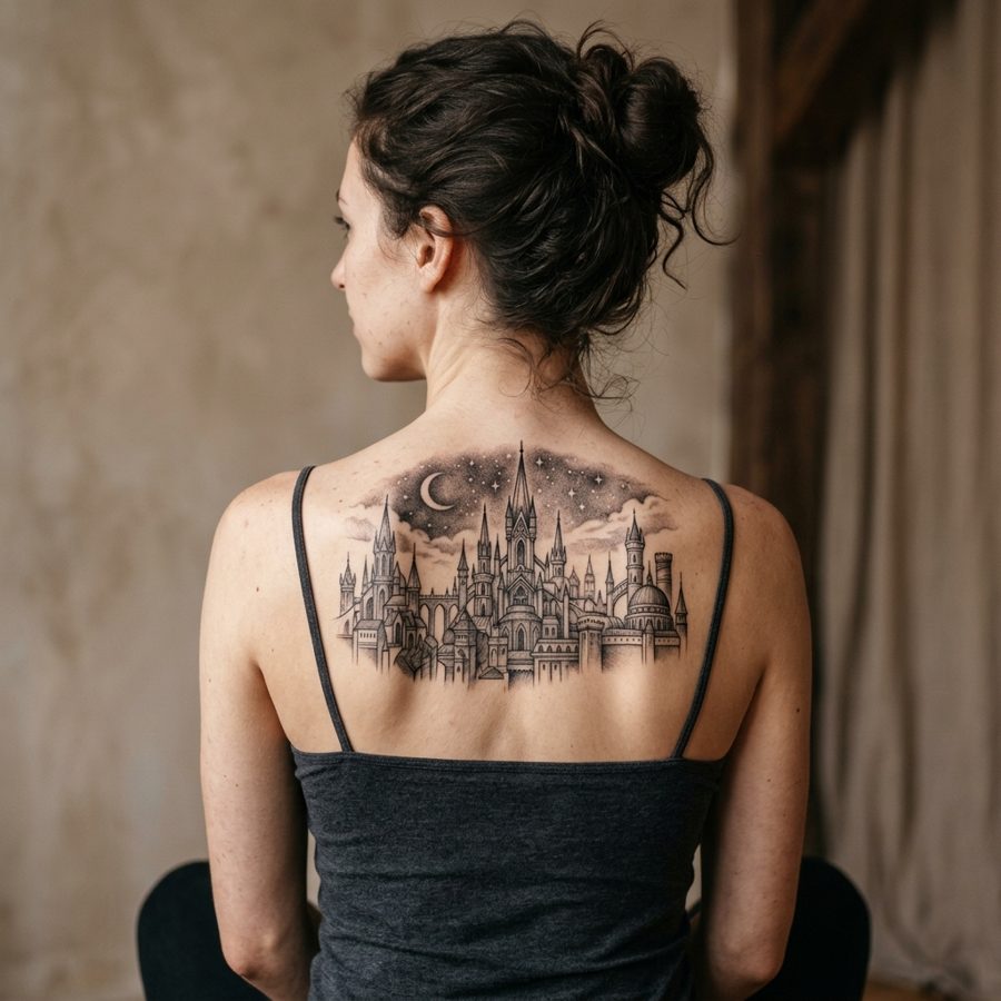 City of Starlight tattoo idea for women