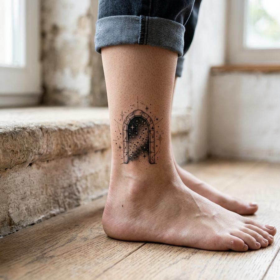 Starlit Doorway tattoo idea for women