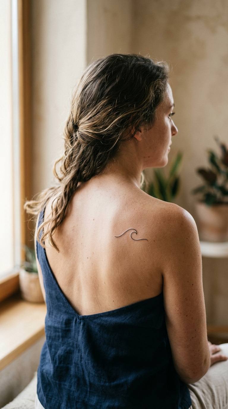 Pearl String tattoo idea for women