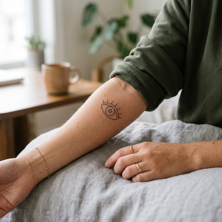 Starry Eye tattoo idea for women